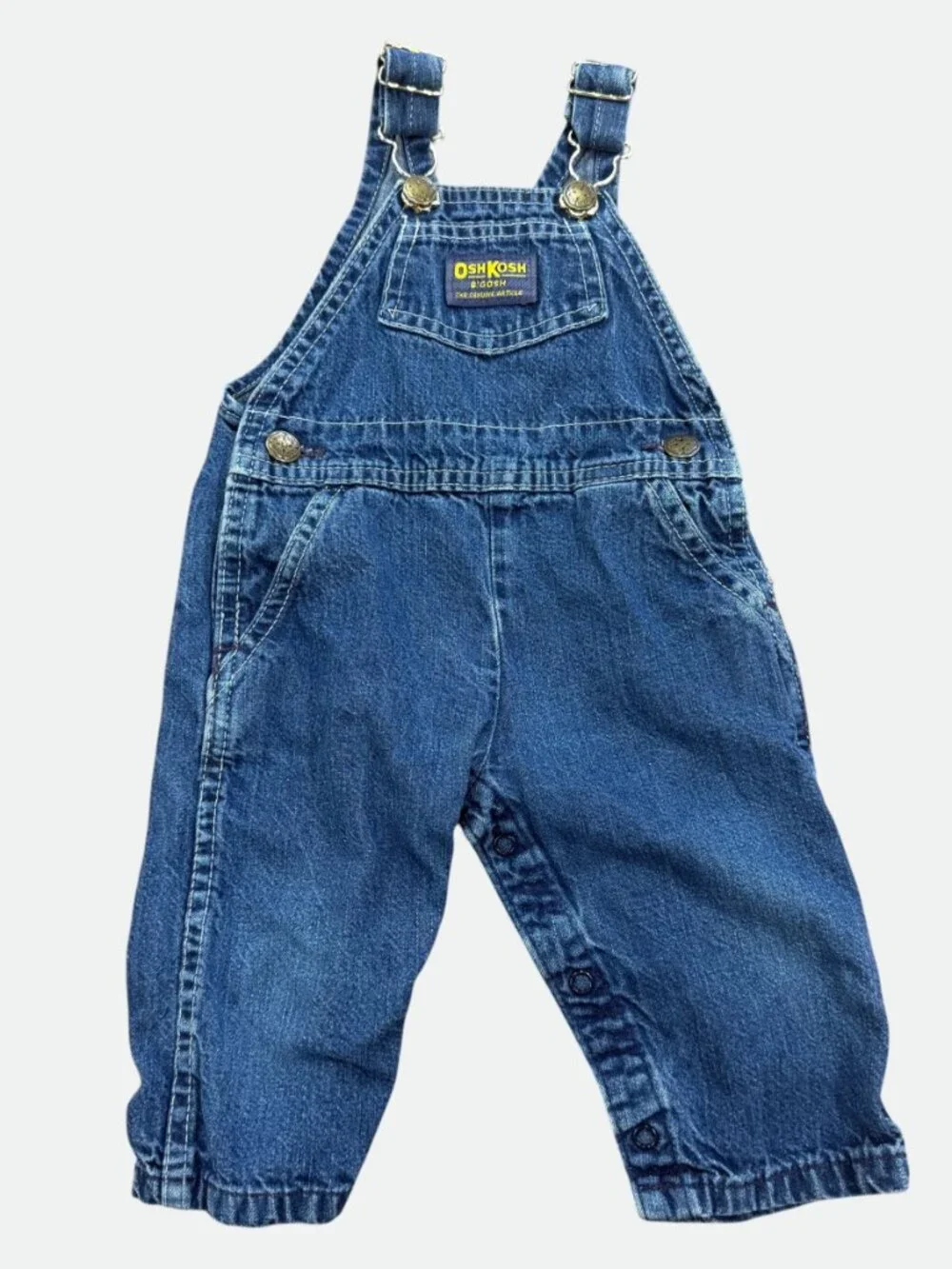 Pair of Vintage 1980's Osh Kosh B'Gosh Kids Overalls Made in USA